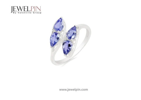 Wholesale Silver Big Stone Ring at JewelPin for Stunning Designs - 3/4