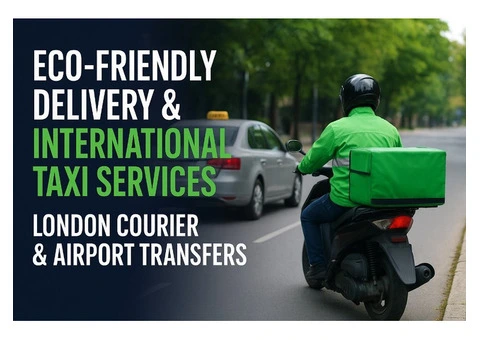 Eco-Friendly Delivery & International Taxi Services | London Courier & Airport Transfers