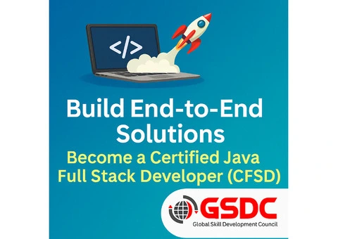 💻🚀 Build End-to-End Solutions – Become a Certified Java Full Stack Developer (CFSD)