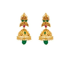 Traditional 5 Gram Gold Jhumkas With Price | CMR Jewellery