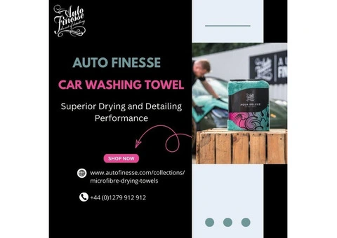 Auto Finesse Car Washing Towel – Ultimate Drying Power for Detailers