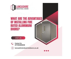 High-Quality Fire Rated Aluminium Doors with Modern Design