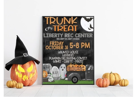 Halloween Party A2 Poster Printing in UK Halloween poster