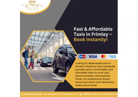 Book Cheap Taxi in Camberley with Diamond Cars - 2/2