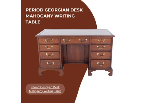Period Georgian Desk Mahogany Writing Table - 3/3