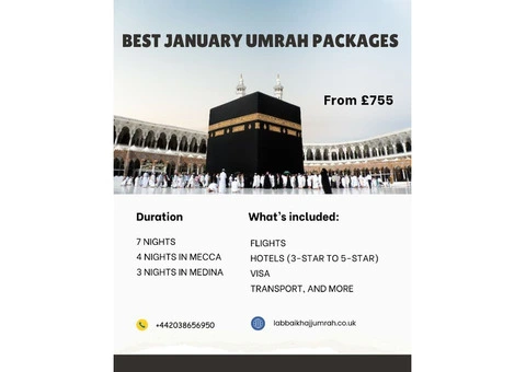 Best 7 Nights January Umarh Packages
