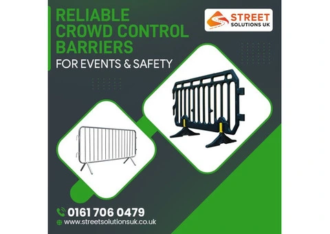 Reliable Crowd Control Barriers for Events & Safety