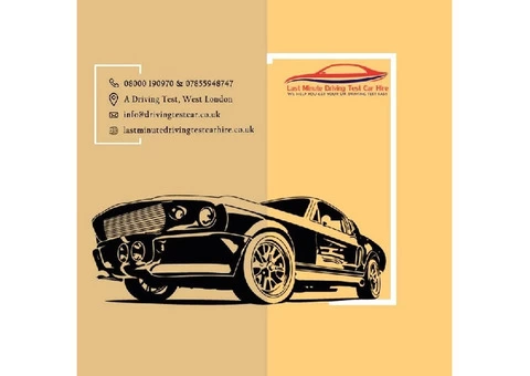 Driving Test Car Hire Services For Learning Experience