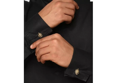 Buy Cosa Nostraa Brooch and Cufflinks Online at Muzai - 3/4
