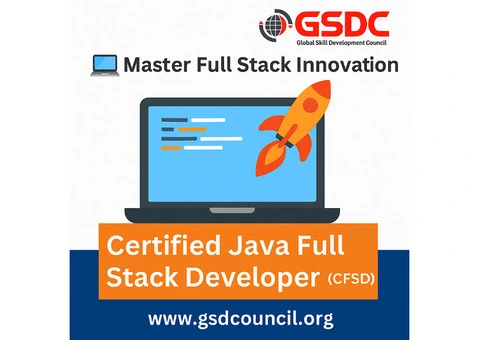 💻🚀 Build End-to-End Solutions – Become a Certified Java Full Stack Developer (CFSD)