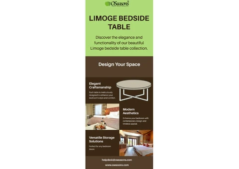 Limoges Bedside Table Coffee – Timeless Design Meets Everyday Practicality