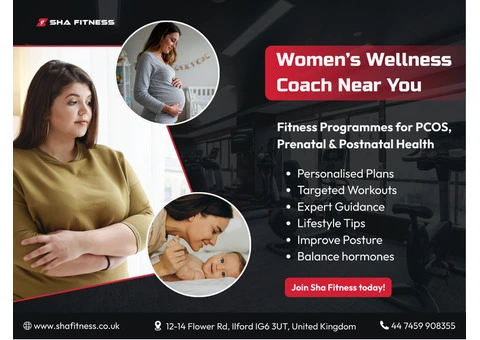 Women’s Wellness Training Ilford  – PCOS, Prenatal & Postnatal Fitness