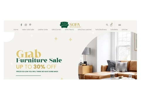 Faux Leather Sofas - 3/4