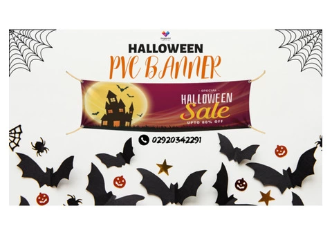 Halloween PVC Banner Printing in Uk Halloween Banner Stand