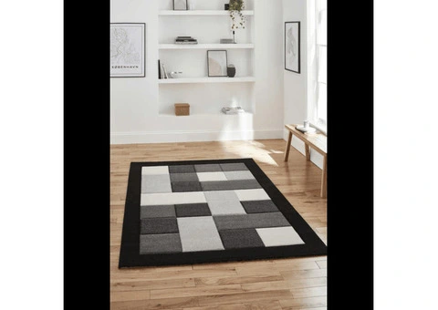 Black, Dark Grey & Charcoal Rugs | Modern & Traditional | Rugs UK - 1/8