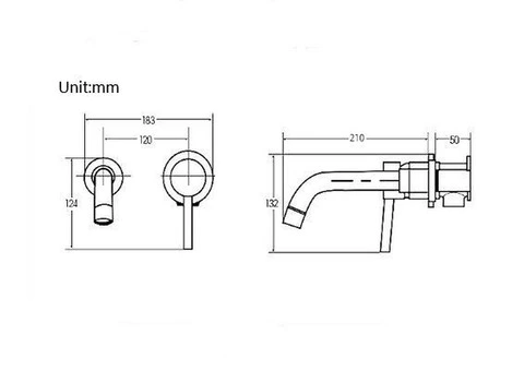 Antique Brass 360 °Swivel Spout Single Handle Wall Mounted Basin Taps T0246A - 4/4