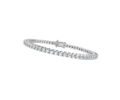 For Sale: Exquisite Diamond Tennis Bracelet 3.00 CT