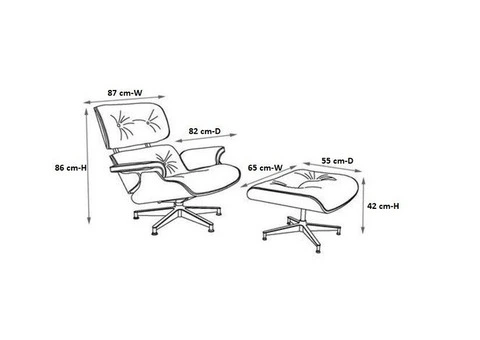 Iconic Eames Lounge Chair Replica - 12/12
