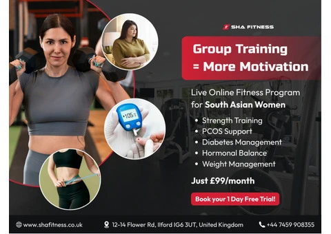 Live Online Fitness Program for South Asian Women - £99/month