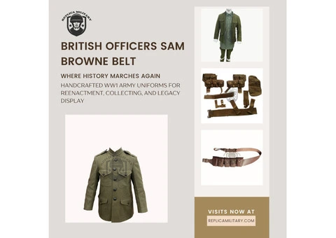 British Officers Sam Browne Belt