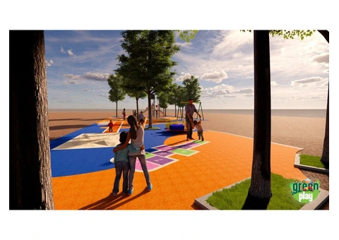 EPDM Flooring for Children's Playground and Sports Field - 1/3