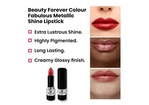 BF Beauty Forever Colour Fabulous Metallic Shine Lipstick - 3/3