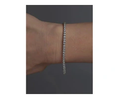 Experience the brilliance of lab grown 5ct Diamond Tennis Bracelet