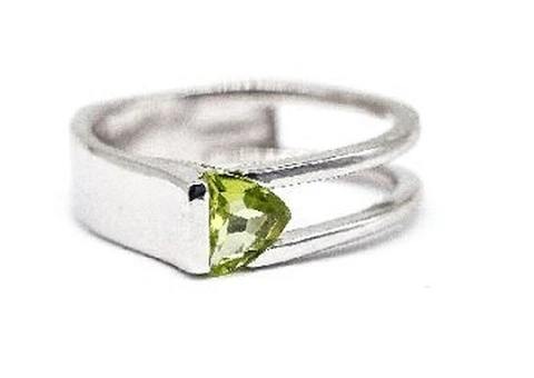 Peridot Sterling silver ring