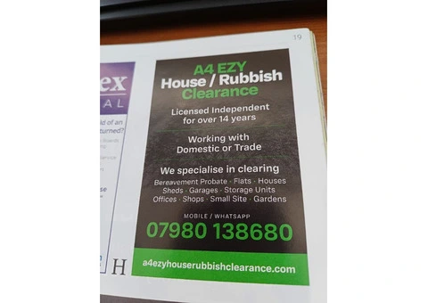 Rubbish Clearance & Bereavements