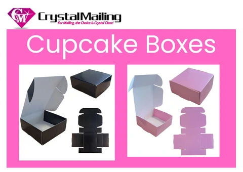 Premium Cupcake Boxes for Bakers and Gift Shops – Crystal Mailing UK