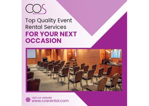 Top-Quality Event Rental Services for Your Next Occasion