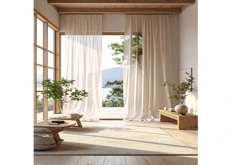 Elegant White Curtains Made to Measure