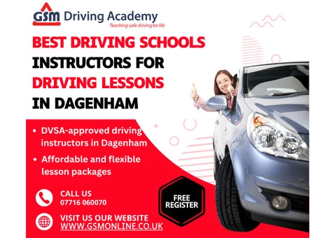 Find the Best Driving Schools and Instructors for Driving Lessons in Dagenham