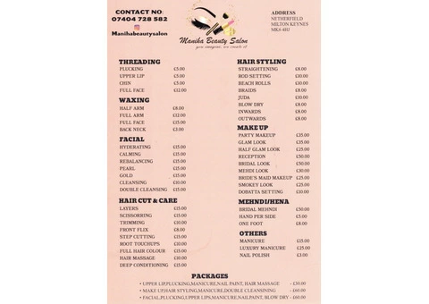 Maniha Beauty salon (reasonable prices)