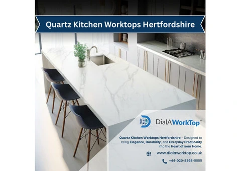 Quartz Worktops in Hertfordshire | +44 020 83685555 | DialAWorkTop