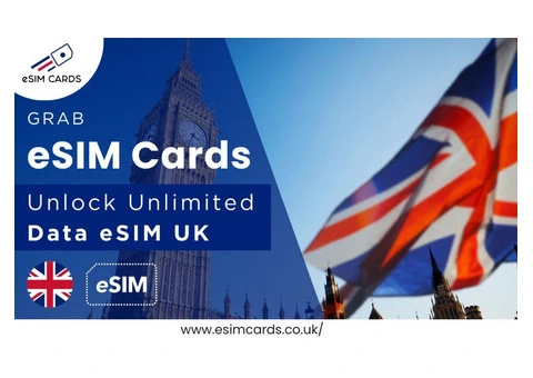 Cheap eSIM UK by eSIM Cards – Save Big on Data Plans
