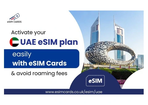 Shop UAE eSIM Online from eSIM Cards – Fast Setup & Seamless Data for UAE Visitors