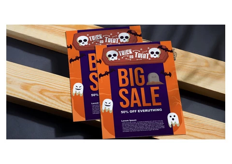 Halloween A4 Flyer Printing in UK Halloween Flyer Design