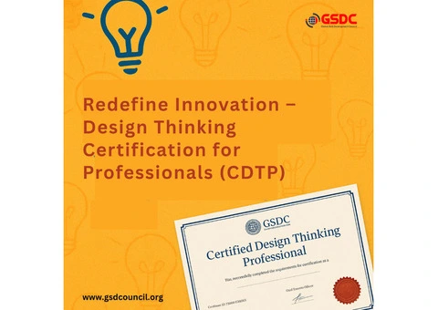 Redefine Innovation – Design Thinking Certification for Professionals (CDTP)