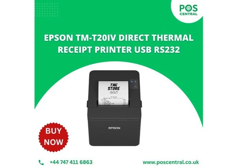 Epson TM-T20IV Receipt Printer USB RS232 – Smart Choice for UK Retail - 2/2