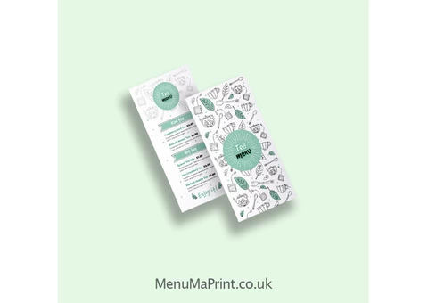 DL Leaflets Printing | DL Menu Printing Services | MenuMa Print - 3/4