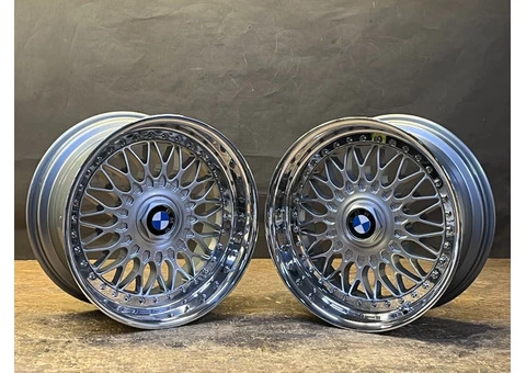 4 orig BBS RC035 038 2pcs BMW rims 8x17 9x17 wheels rims E28 E34 M5 E31 850cs - 2/2