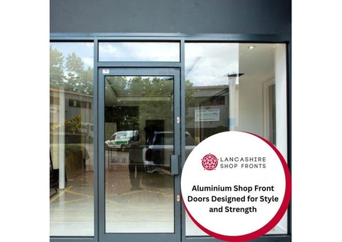 Appealing Aluminium Shop Front Door for Commercial Premises