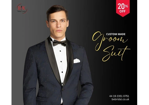 Your Dream Wedding Look Starts with a Custom Made Groom Suit UK