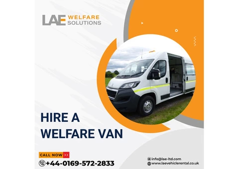 Hire a Welfare Van Today at LAE Welfare solutions