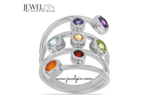 JewelPin 7 Chakra Jewelry Connect Mind, Body & Spirit - 1/5