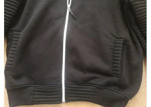 MONCLER Embroidered Zip Up Hooded Cotton Sweatshirt. Brand new, unused with original tag. - 16/21