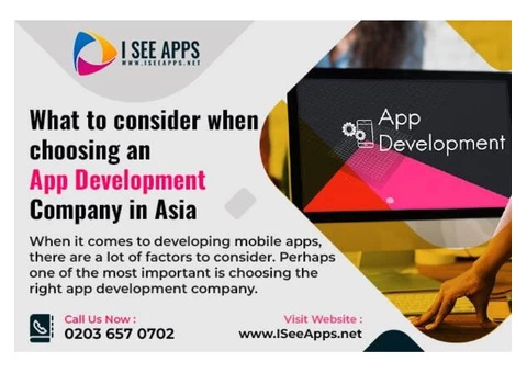 What to consider when choosing an app development company in Asia