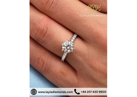 Elegant Symbolism in a Modern Round Engagement Ring Design
