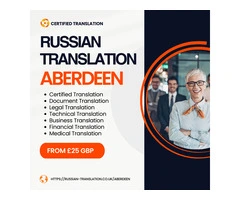 Russian Certified Translation Services in Aberdeen UK